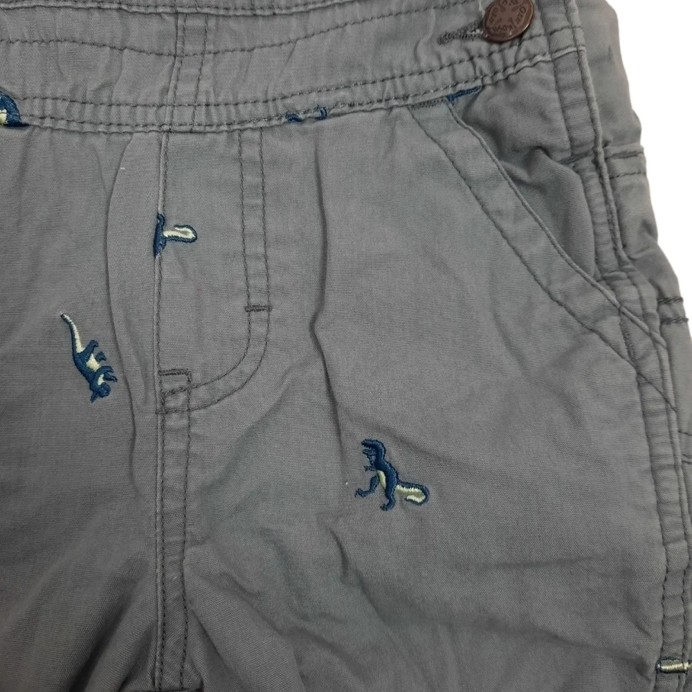 Oshkosh B'Gosh Vestback Carpenter Overalls Embroidered Dinosaurs 18 Months Boys‎
